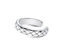 Plain Pattern Silver Ear Cuff EC-1336